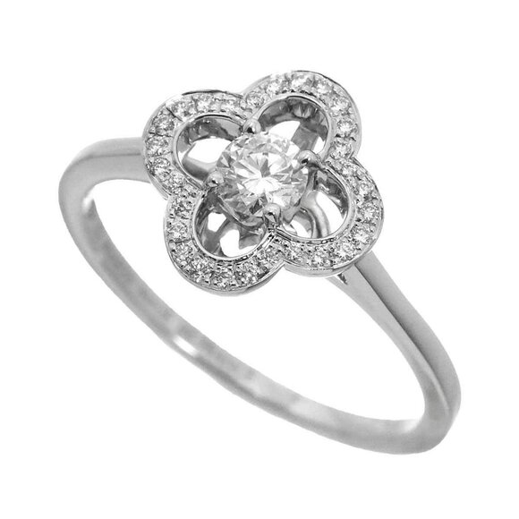 LOUIS VUITTON Berg Aldant Diamond Ring 18K WG 750 size53 6.25-6.5(US) 90244205 - Picture 1 of 9